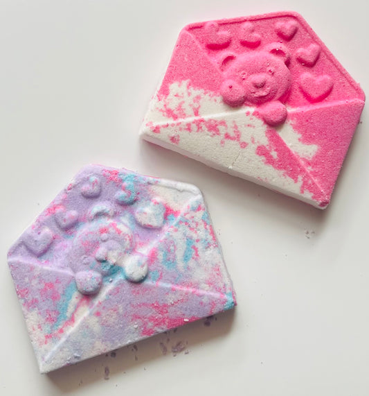 Teddy Bear Envelope Bath Bomb