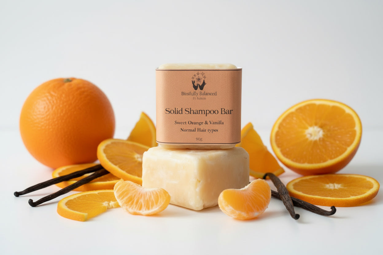 Sweet orange & vanilla Solid Shampoo Bar